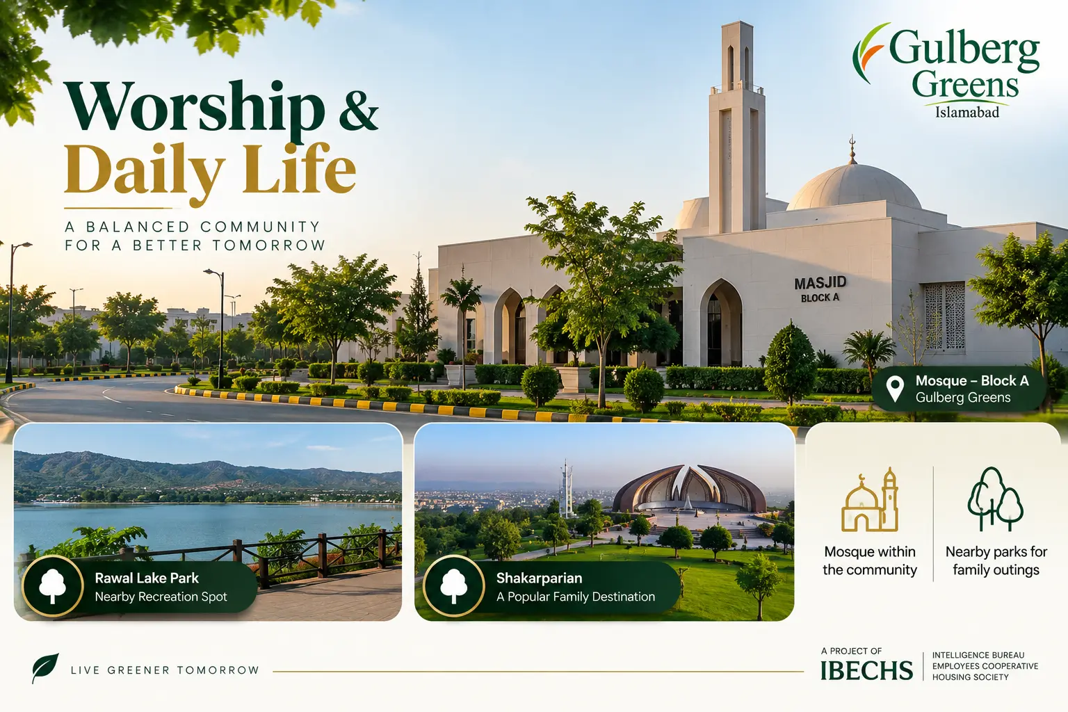 Worship and daily life in Gulberg Greens