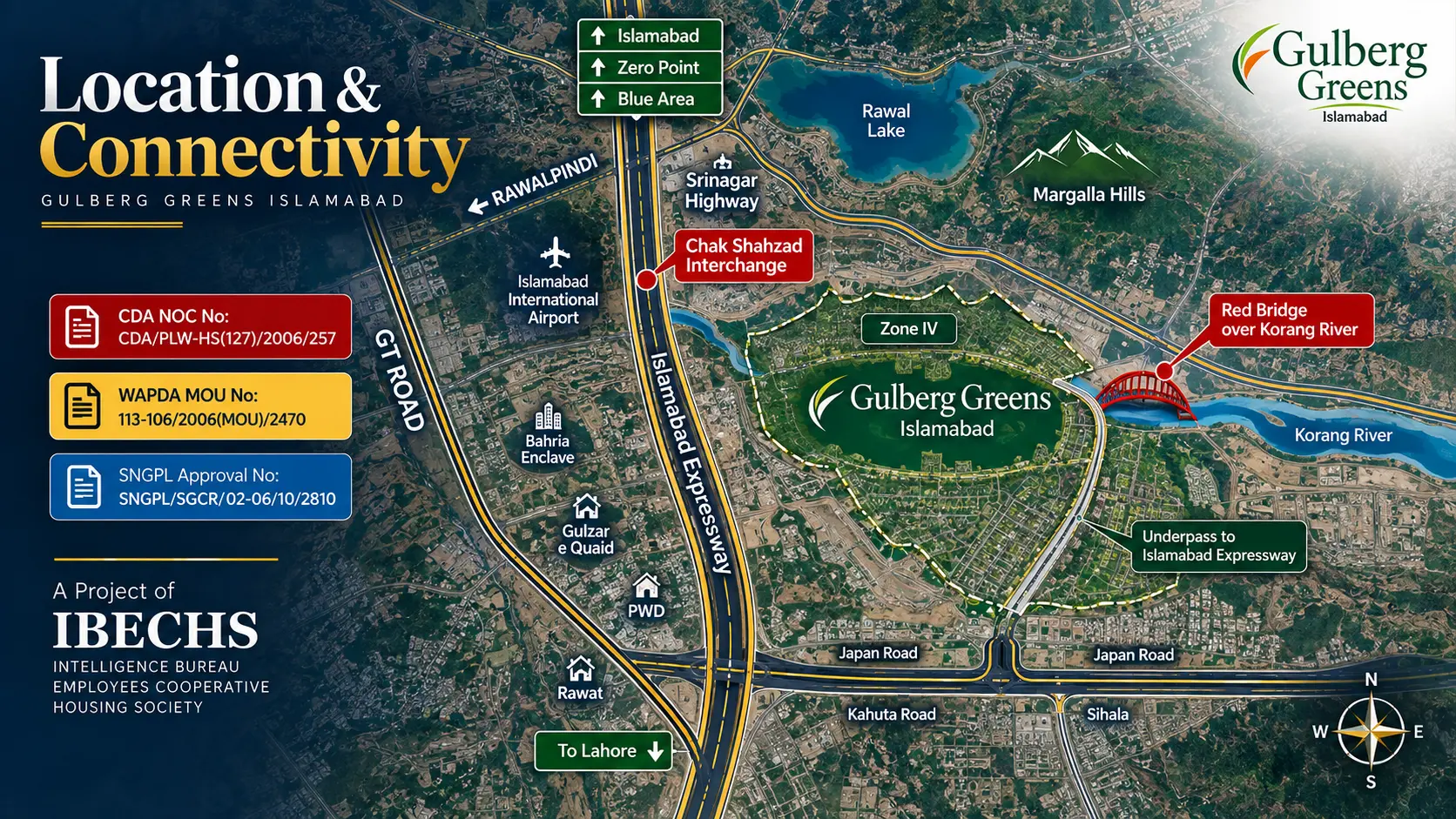 Location of Gulberg Greens