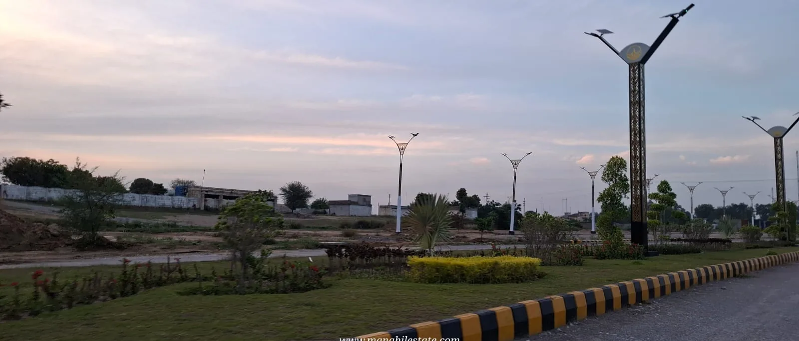 Saffron City development - road and street lighting