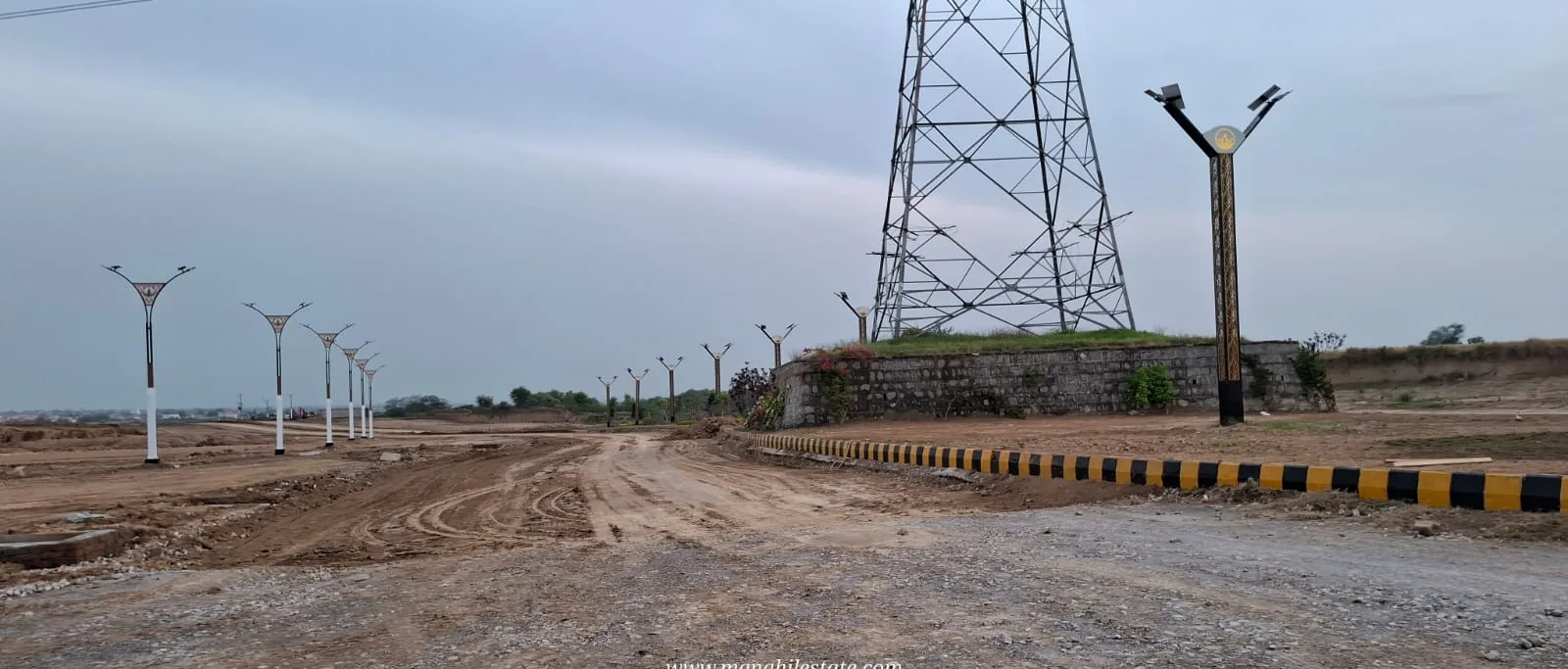 Saffron City site - boulevard development work